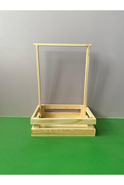 Wooden Factory Decorative Wooden Baby Basket Baby 40 Basket Baby Shower Basket