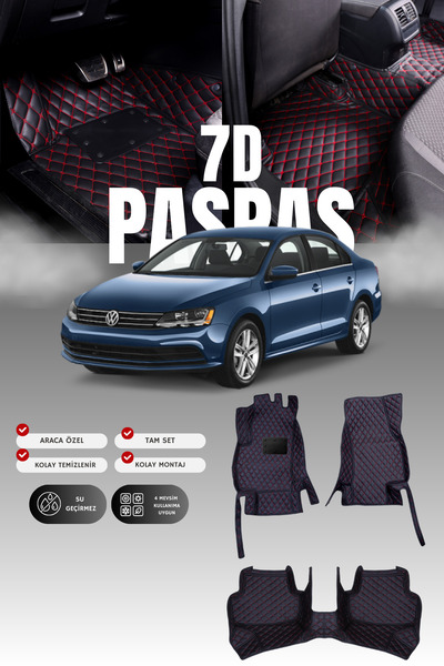 stiloto دواسة سيارة جلدية سباعية الأبعاد لفولكس فاجن جيتا (2011-2018) |   حما...