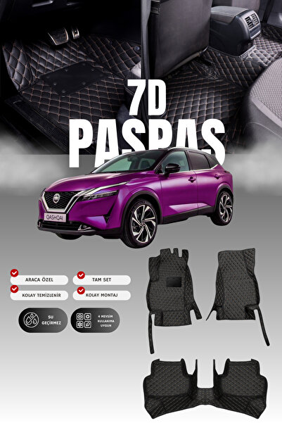 stiloto سجادة أرضية جلدية لسيارة نيسان قاشقاي إي-باور (2021 وما بعدها) بتصميم...