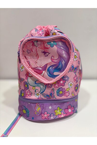 Dream Vest حقيبة ظهر مقاومة للماء للفتيات على شكل وحيد القرن باللون الوردي