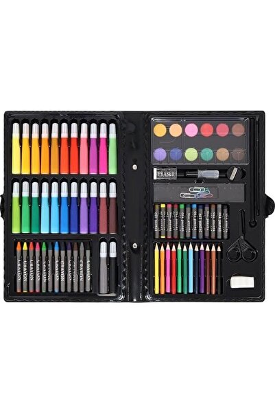 MT MALATEC 86-piece painting and drawing set, storage case, colored pencils, ...