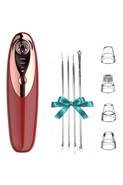 GABOS Portable Multifunction Facial Vacuum Cleaner - Blackhead Remover, 3 Speeds, 4 Probes, USB Rechargeab