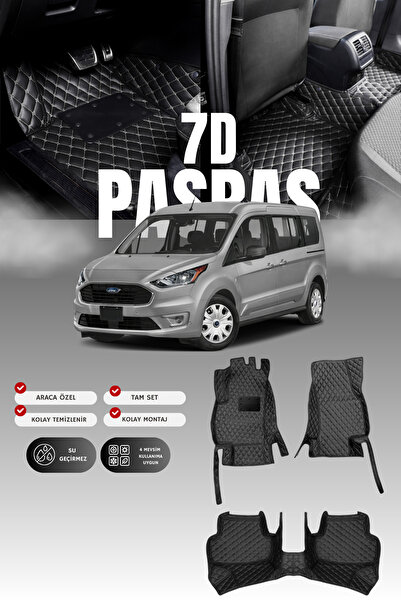 stiloto فورد تورنيو كونكت (2022 وما بعده) سجادة أرضية للسيارة من الجلد 7D |  ...