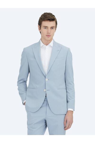 Kip Blue Solid Slim Fit Suit