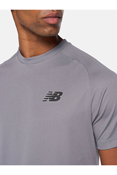 New Balance Men Charcoal Jersey Training T-Shirt
