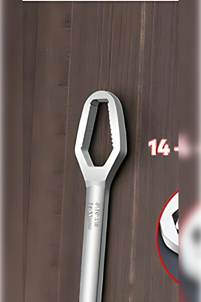 MH MiniHediye Practical Double Mouth Self-Tightening Multi-Purpose Wrench Steel Wrench Chrome 8-13 / 14-22 mm