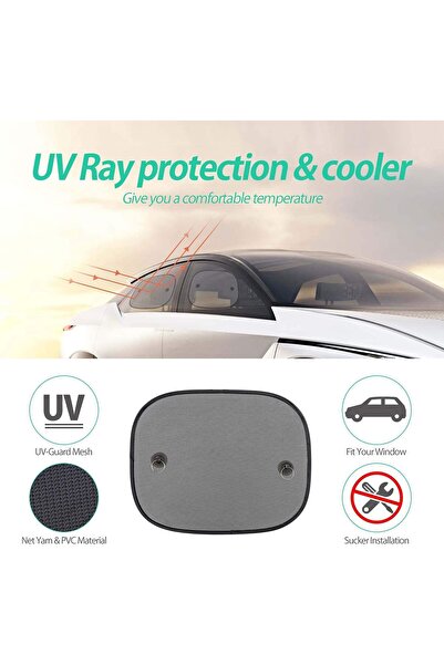 Bukela مظلات نوافذ سيارات الأطفال، مانعة للأشعة فوق البنفسجية للنوافذ الجانبي...