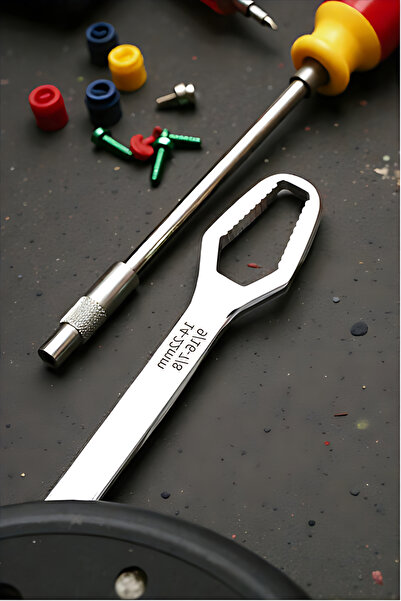 MH MiniHediye Practical Double Mouth Self-Tightening Multi-Purpose Wrench Steel Wrench Chrome 8-13 / 14-22 mm