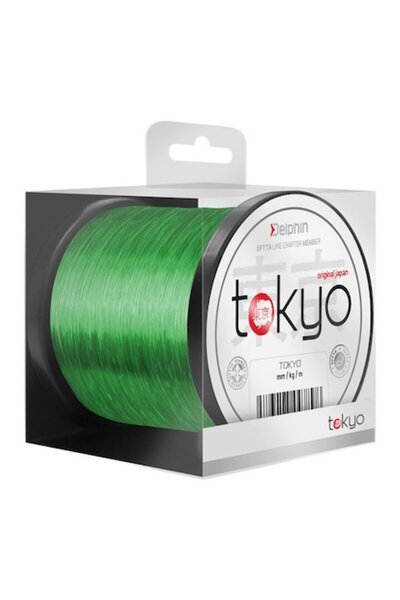 DELPHİN Fir monofilament Fish-On-X Tokyo verde fluo 0,309 mm 7,3 kg 600 m