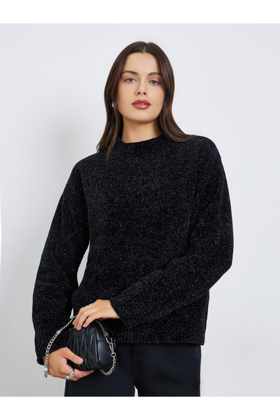 Styli Regular Fit Regular Length Lurex Yarn Sweater