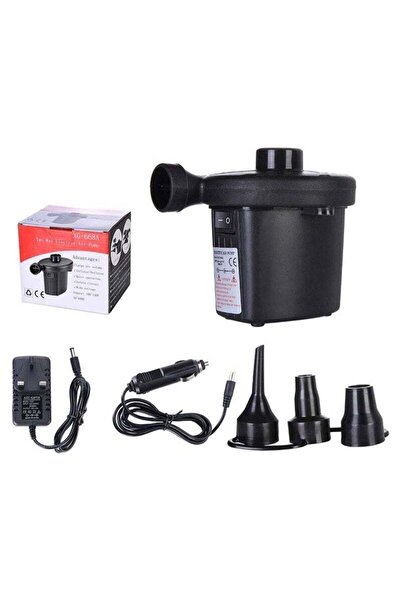 GENERAL Electric Air Pump Portable Quick-Fill Air Pump with 3 Nozzles 220V AC/12V DC