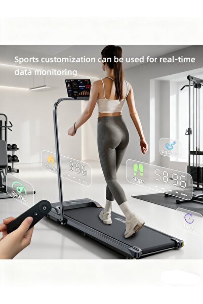 Yagud Household Treadmill with Bluetooth Link, Foldable, Multi-Functional and Silent