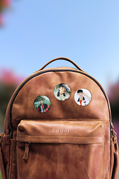 ZipZap مجموعة شارات زينة للحقائب بتصميم أبطال ضعفاء (تشوي هيون ووك) (3 قطع)