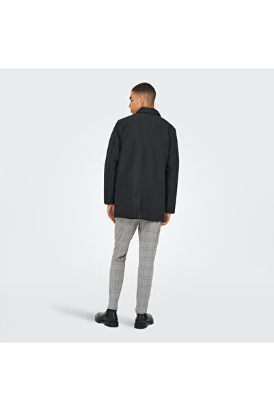 Only & Sons Only&Sons Hall Coat Men's Black Classic Collar Coat