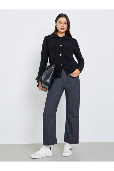 Styli Regular Fit Buttoned Chunky Knit Cardigan