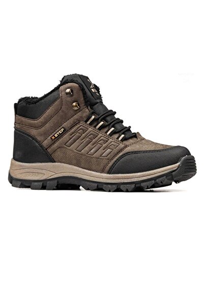 CihanShoes Garantili Orijinal Su Geçirmez Kürklü Kaymaz Outdoor Fermuarlı Bağcıklı Bot 40-41-42-43-44 Numara