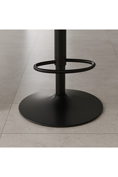 Ebticar Brown Fabric & Wood Bar Chair – Shell Back Design