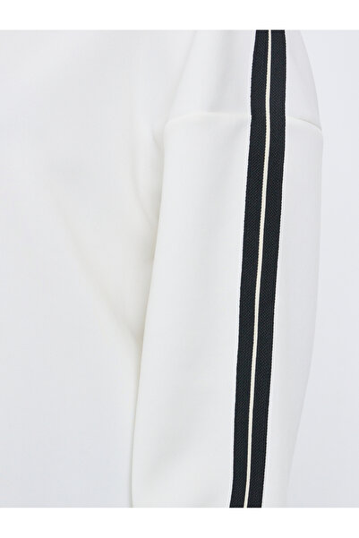 Styli Oversized Longline Sweatshirt with Taping Detail