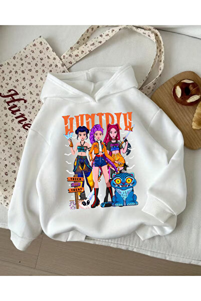 Toum Young KPop Demon Hunters hanorac gros cu 3 fire, dulce