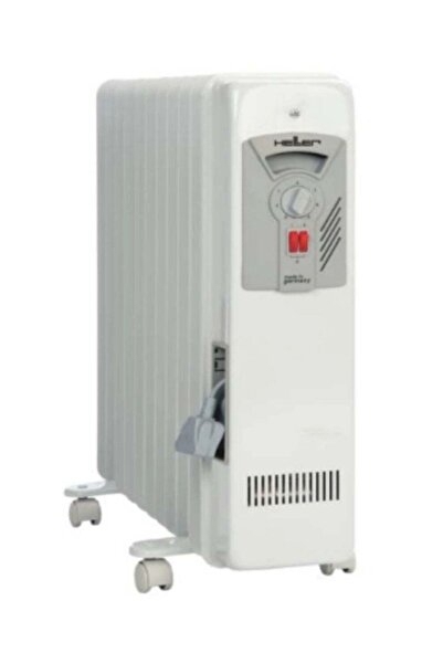 Heller Electric Oil Heater, 9 Fins 2000W | 3 Heat Settings | Adjustable Thermostat Control