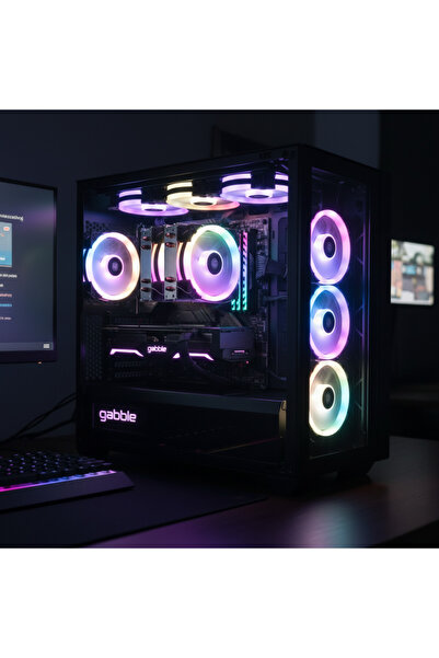 VOREX Gabble Cool Storm T90 Rgb Dual Fan Processor Fan - Intel Compatible Tower Type Cpu Cooler