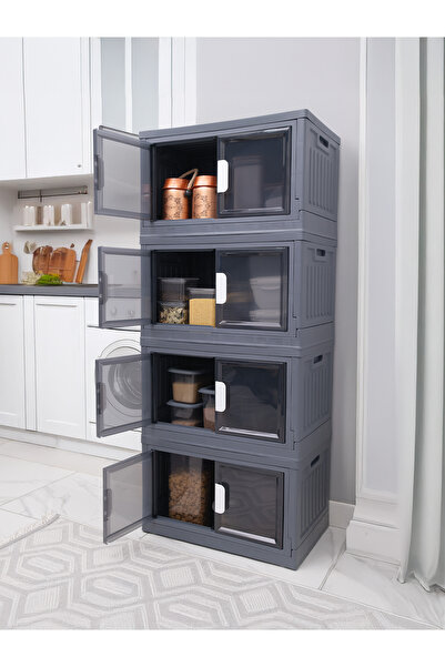 panipal 4 Katlı Çok Amaçlı Katlanır Banyo Mutfak Düzenleyici Dolap, Organizer...