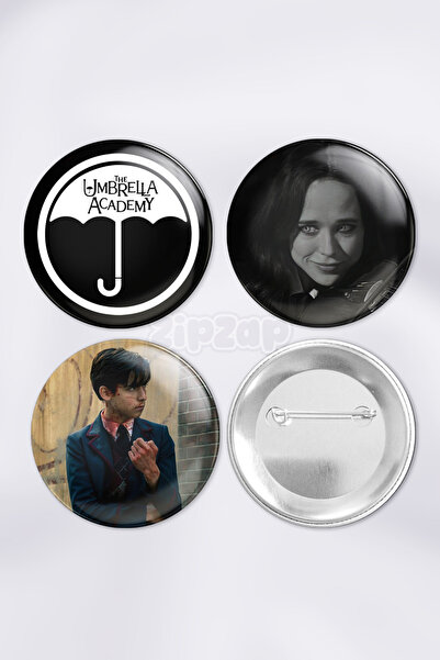 ZipZap مجموعة شارات زينة حقيبة ذا أمبريلا أكاديمي (3 قطع)