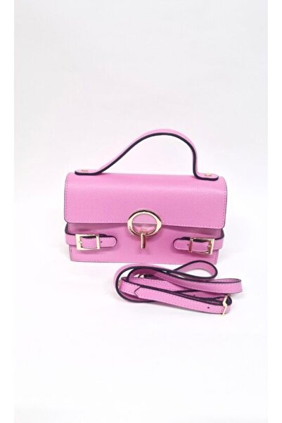 Matteo Genuine leather bag with rose-gold details (1100)