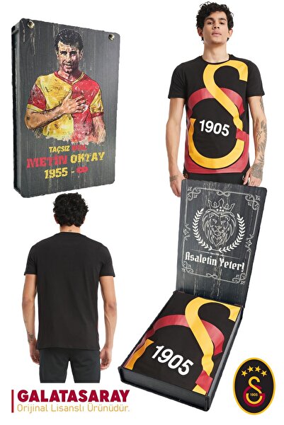 Galatasaray Originalni licencirani veliki logo T-shirt Metin Oktay Štampano P...