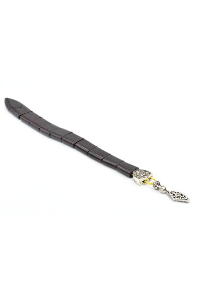 Murty99 Master Crafted Fish Model Navy Blue Crimped Amber Prayer Beads