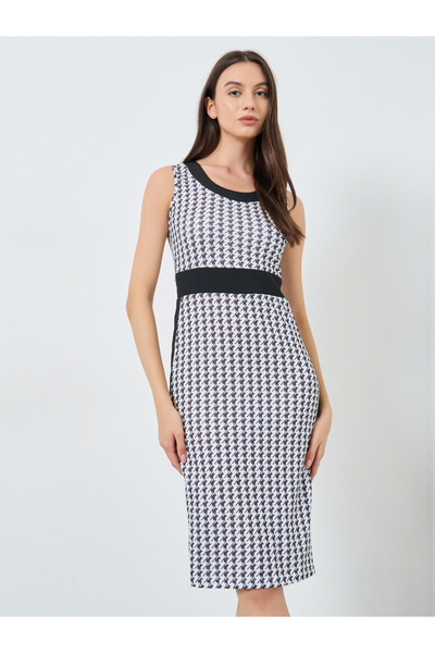 Take Two By Styli Houndstooth Dress and Blazer Set Co-Ords