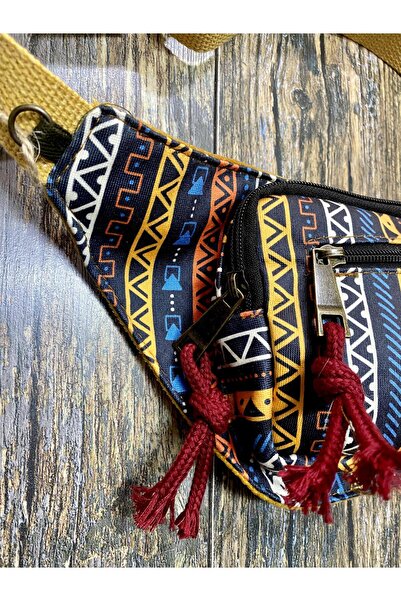 street&bagdnz Ethnic Authentic Bohemian Patterned Daily Travel Use Shoulder and Waist Bag