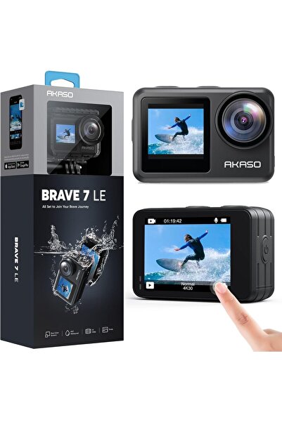 AKASO Brave 7 LE 4K30FPS 20MP WiFi Action Camera with Touch Screen & EIS