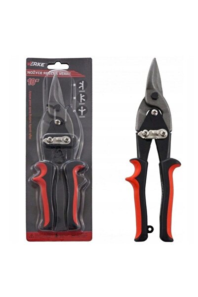 VERKE Foarfeca manuala pentru taiat tabla, pe dreapta, 1.2mm, 250mm,