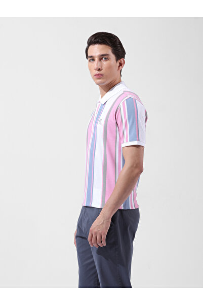The Indian Garage Co By Styli Men Regular Fit Striped Polo