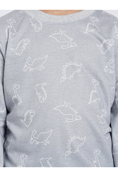 Styli Dino Print Long Sleeve Sweatshirt
