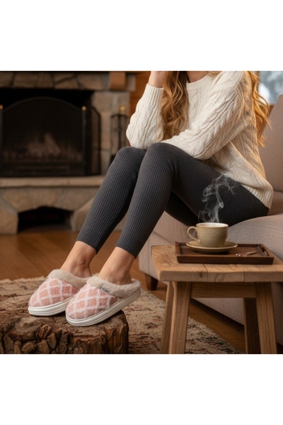 OEM Papuci de casă pufoși, călduroși și relaxanți, papuci stilați, veseli și ...