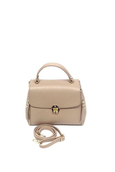 Matteo Genuine leather bag with rose-gold details (1100)