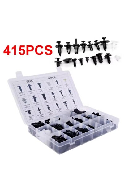 carghazom Car Mounting Clips with Clip Removal Tool, 415 Pieces, 18 Sizes, Push Handle, Multi-Color Accessories