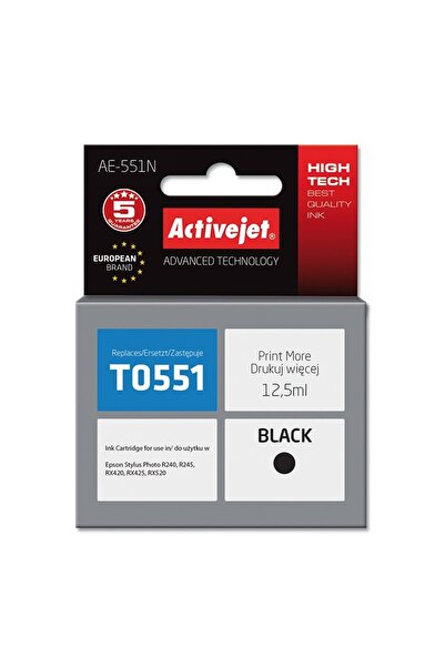 ActiveJet Compatible cartridge T0551 black for Epson C13T055140, Premium Acti...