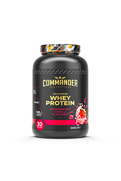 Commander Nutrition Serious Whey Protein Strawberry Flavored 900 g (30 Servings)