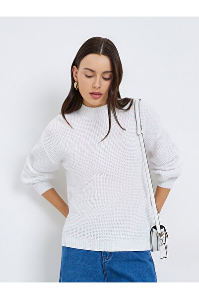 Styli Regular Fit Chunky Knit Mixed Yarn Sweater