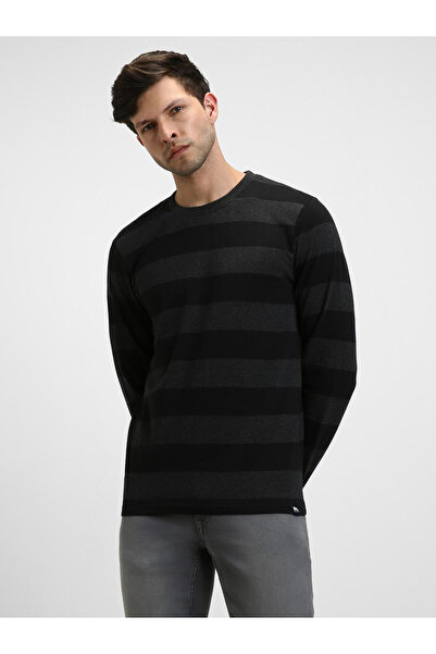 Dennis Lingo By Styli Men Striped Round Neck Cotton T-Shirt