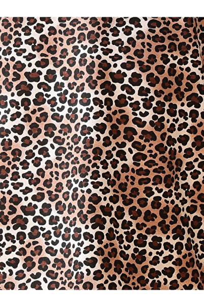 Anthrilo By Styli Girls Leopard Print Cotton T-Shirt and Shorts Set