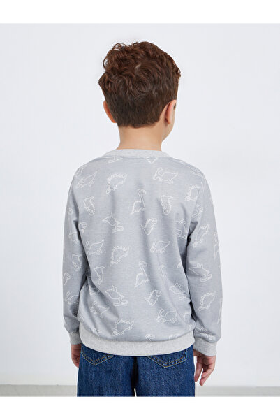 Styli Dino Print Long Sleeve Sweatshirt