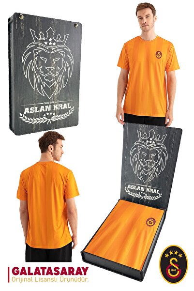 Galatasaray Original Licensed Match Day T-Shirt with Gift Wooden Box