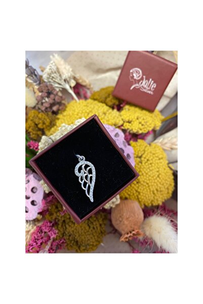 Jolie Silver Pandantiv din argint 925 - Aripă cu pietre, 1,1 g, 25x10 mm