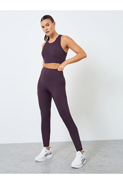 Styli Contour Seam Racerback Sports Bra and Leggings Set
