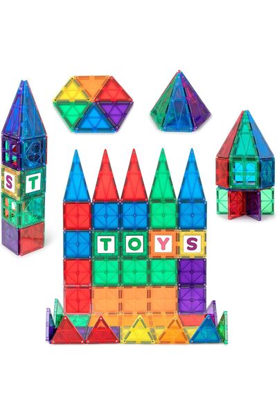 Playmags 60 Parça Manyetik Blok Set , STEM Eğitici Oyuncak