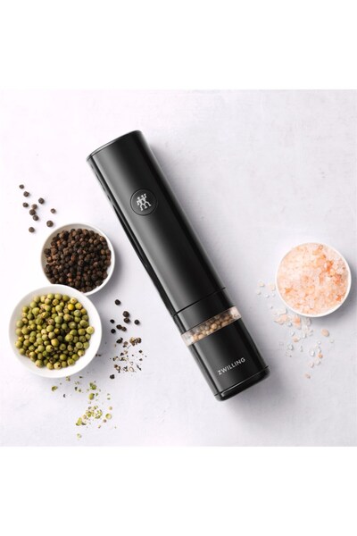 ZWILLING Enfinigy Czarny Młynek DO Soli Plastikowy Elektryczny